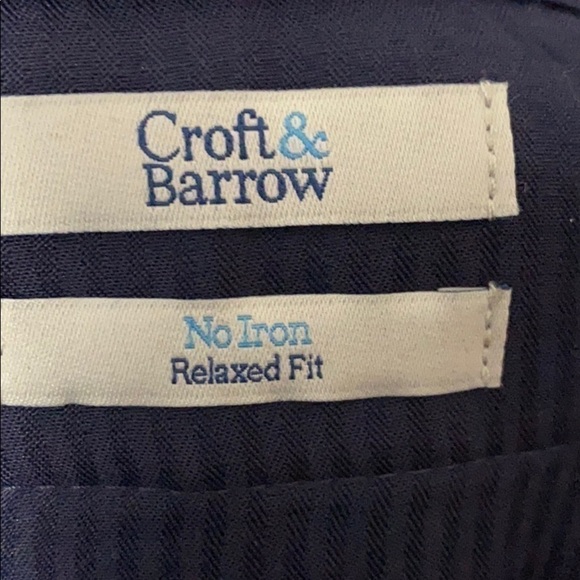 CROFT & Barrow- 38x29 pleated Black pants NWT - Picture 3 of 6
